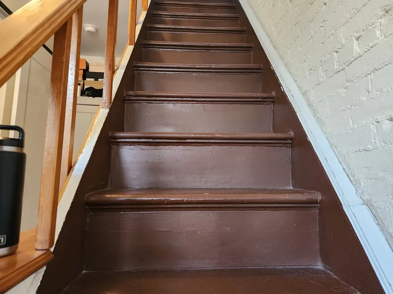 Stairs before painting