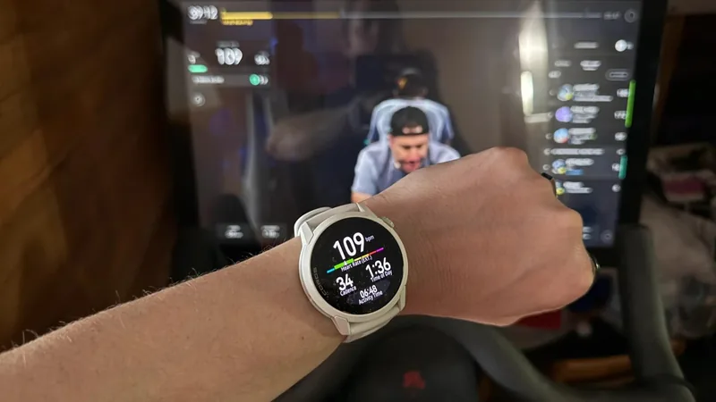 My watch and my Peloton screen