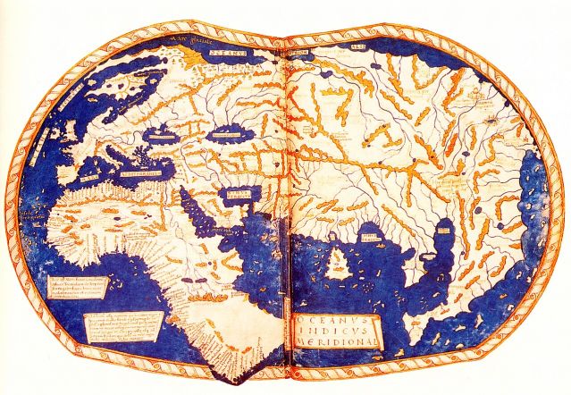 Figure 1. Martellus world map, 1490.