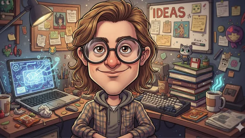 AI-generated caricature based on user interactions