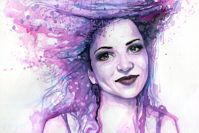 happy-watercolor-woman