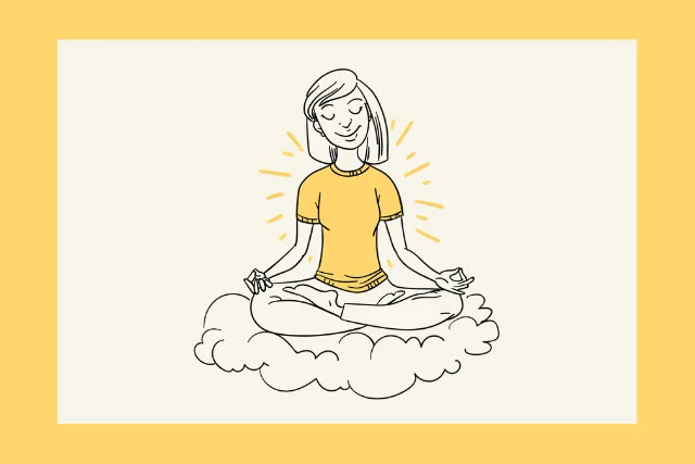 Woman contemplating her life path