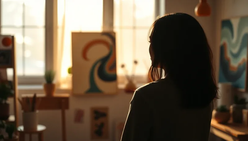 Woman holding open umbrella and ascending into sky